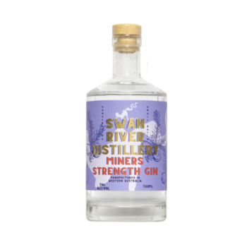 Swan River Distillery Miners Strength Gin Crafted with premium botanicals for a bold flavour.