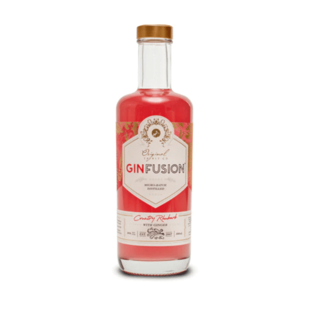 GINFUSION Rhubarb Fresh Ginger: Blended Victorian rhubarb and Aussie ginger for warmth.