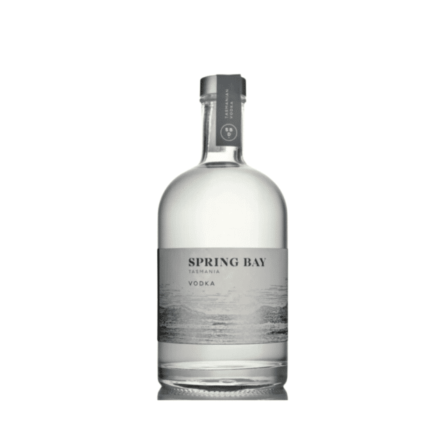 Spring Bay Tasmanian Vodka bottle, premium and handcrafted.