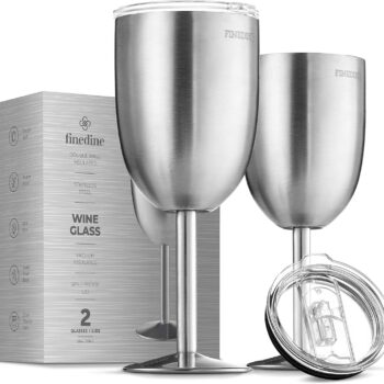 12oz Insulated Wine Glass: Stainless Steel & BPA-Free