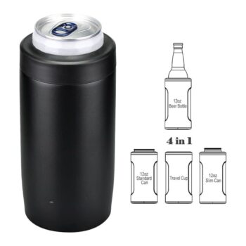 4-in-1 Insulated Can Cooler for All Your Drinks