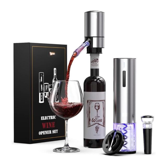 Rechargeable Electric Wine Set: Complete Opener Kit